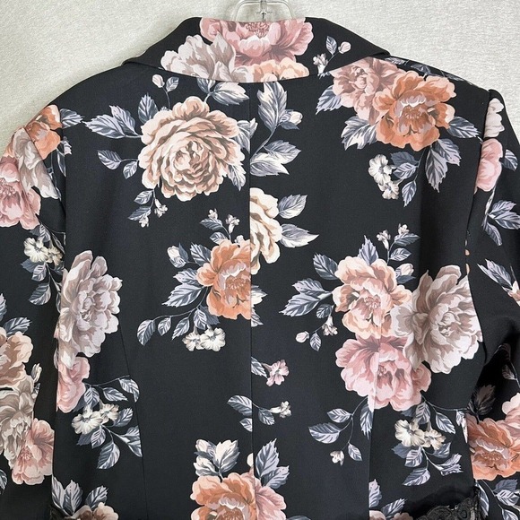 Keepsake Blazer Women Sz 10 Atomic Floral Belted Feminine Academia Spring - Picture 9 of 16